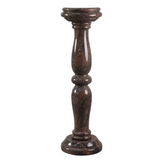 Large Mid-Century Modern Italian Granite Pedestal, 1960s For Sale