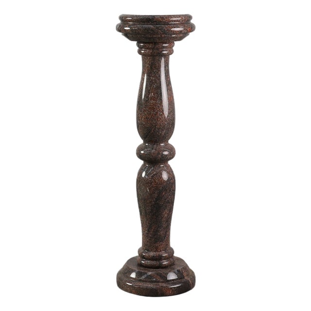 Large Mid-Century Modern Italian Granite Pedestal, 1960s For Sale