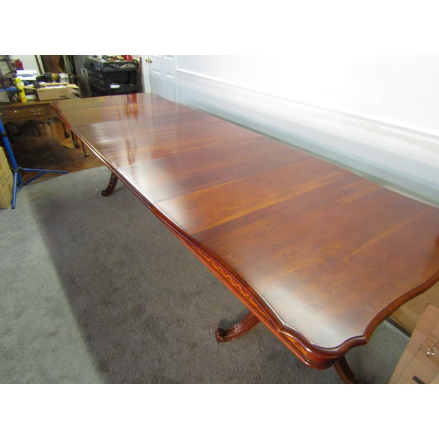 Pennsylvania House Solid Cherry Chippendale Style Dining Table For Sale - Image 10 of 12