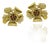 Late 20th Century Pair of 18k Diamond Floral Earrings with Inserts For Sale
