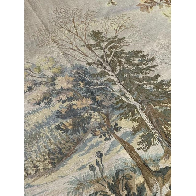 Vintage French Aubusson Style Jacquard Tapestry, 1970s For Sale - Image 17 of 18