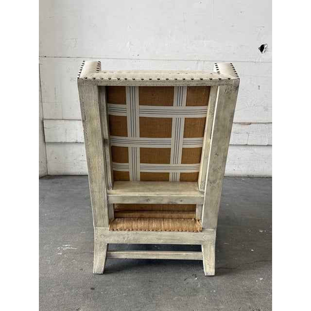 Uttermost Uttermost Schafer Linen Armchair For Sale - Image 4 of 12