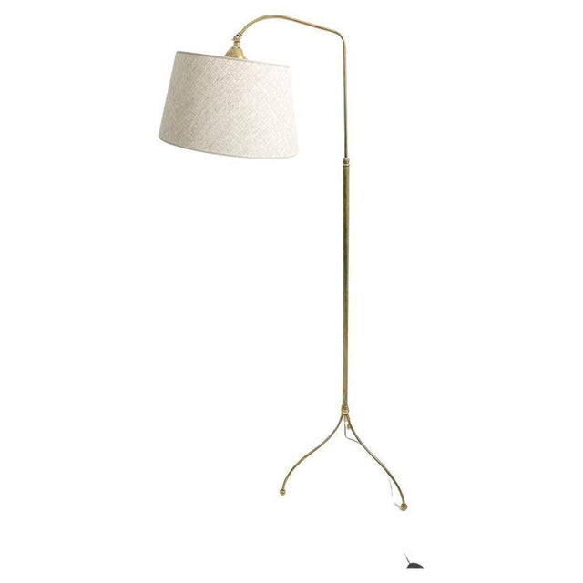 Metal Mid-Century Modern Floor Lamp Brass, Italy, 1960s For Sale - Image 7 of 7