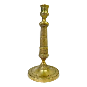 Early 19th Century French Bronze Empire Candlestick