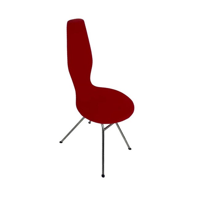 Red Desk Chair in Red Upholstery by Olav Eldøy for Stokke For Sale - Image 8 of 10