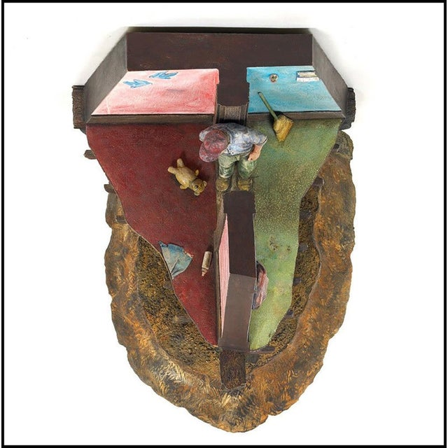 The sculpture is of impressive craftsmanship and size, measuring approximately 20" tall x 16.5" x 19", making it truly one...