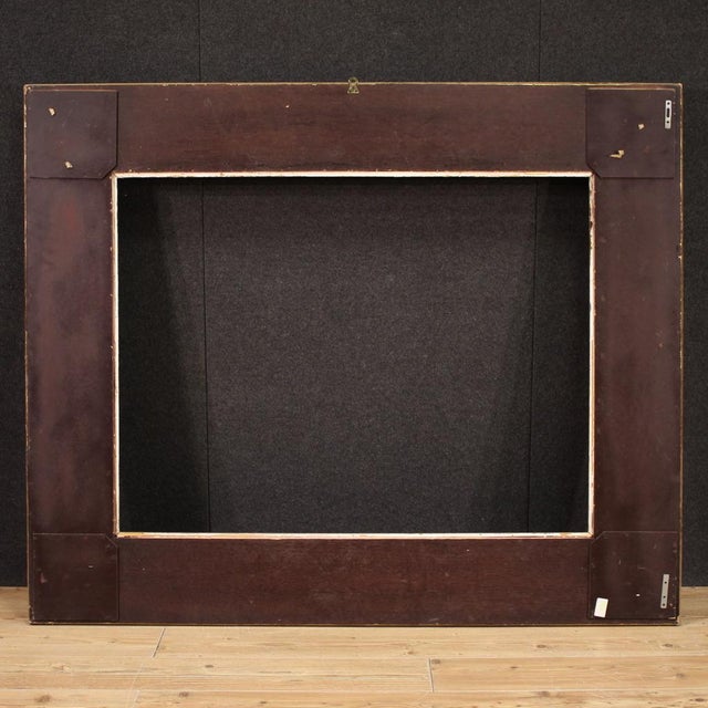 Large Vintage Lacquered and Gilded Frame, 1990 For Sale - Image 8 of 16