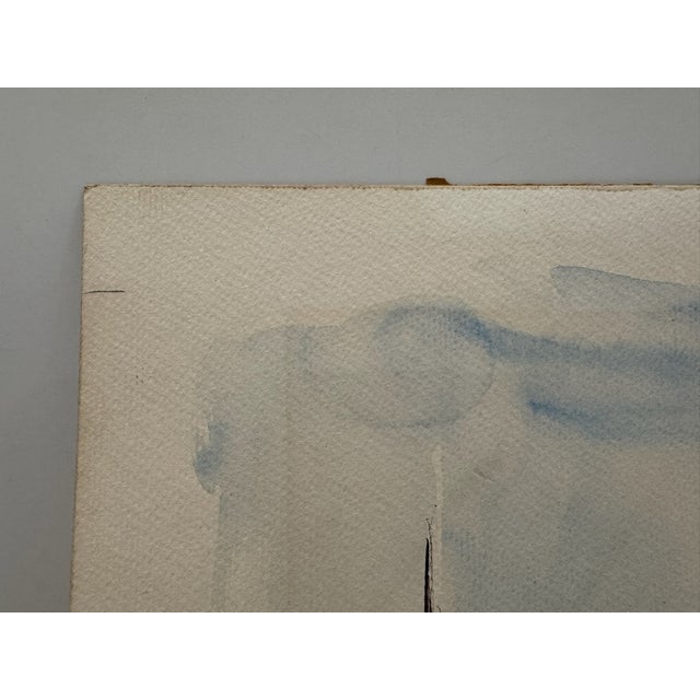 Rustic Henry Emil Salloch Original Watercolor on Paper Vogelsang Mt., California. 1951. For Sale - Image 3 of 8