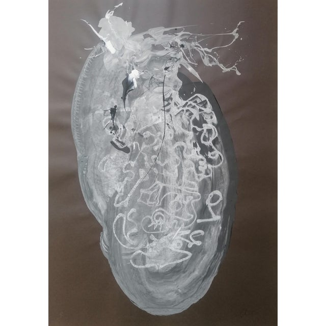 Ac13 2017 acrylic paper 100x70x1 acrylic drops on paper composition extracted from animals subjects volumes nature fantasy...