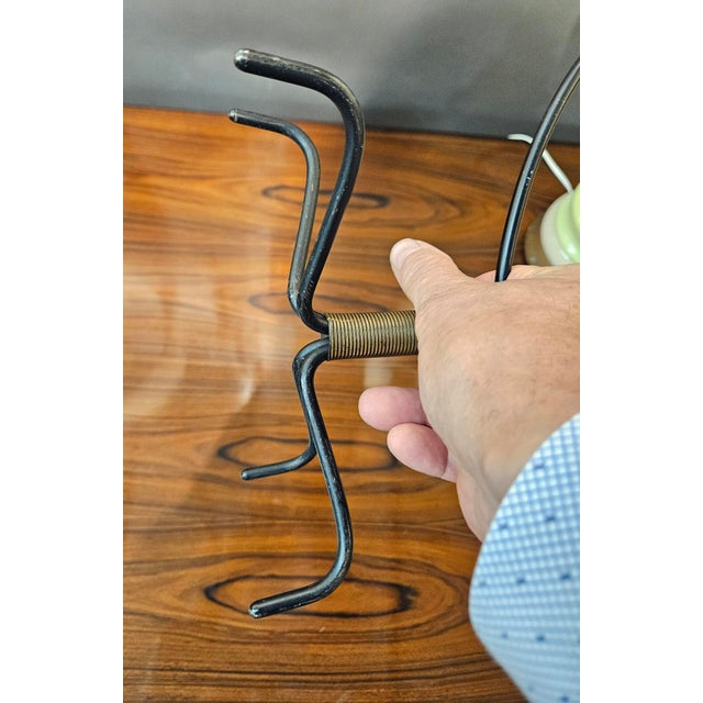 Svend Aage Holm Sørensen Steel and Brass Menorah, Danish Mid-Century Modern, 1960s For Sale - Image 9 of 9
