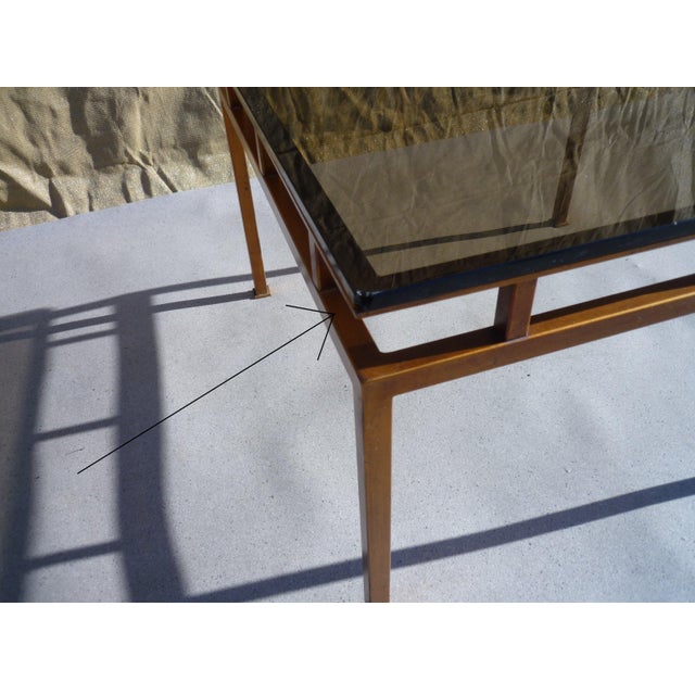 1980s Vintage Smoked Glass Side Table, 1980s For Sale - Image 5 of 7