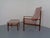 Grete Jalk Set of Teak High-Back Chair and Ottoman by Grete Jalk for France & Son, Denmark, 1960s For Sale - Image 4 of 18