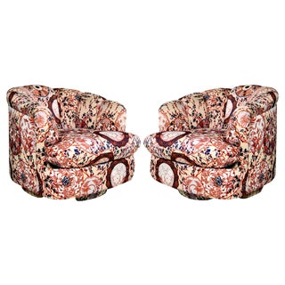 Milo Baughman Swivel Chairs - Pair For Sale