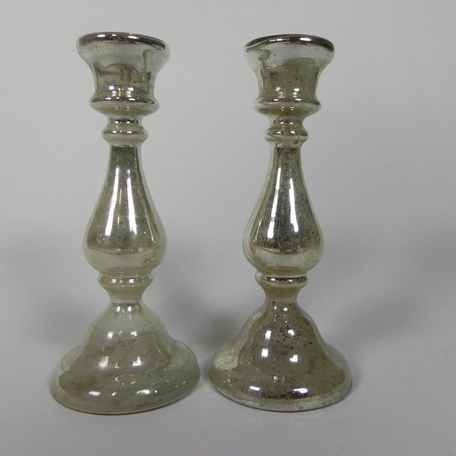 Mercury Candlesticks, 1900s, Set of 2 For Sale - Image 6 of 15
