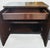 1980s Vintage Baker Style Dark Espresso Fluted Wood Glass Top Side Buffet Storage Cabinet For Sale - Image 5 of 9