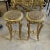 Rococo Italian Rococo Style Tan Marble Topped Side Table - Set of 2 For Sale - Image 3 of 3