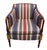 1980s 1980s Southwood Sheraton Federal Style Upholstered Inlaid Club Chair Armchair For Sale - Image 5 of 14