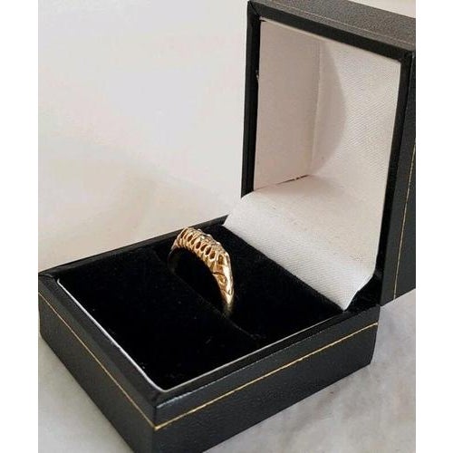 Gold Antique Victorian 18ct Gold Cut Diamond Ring, Birmingham, 1894 For Sale - Image 8 of 14