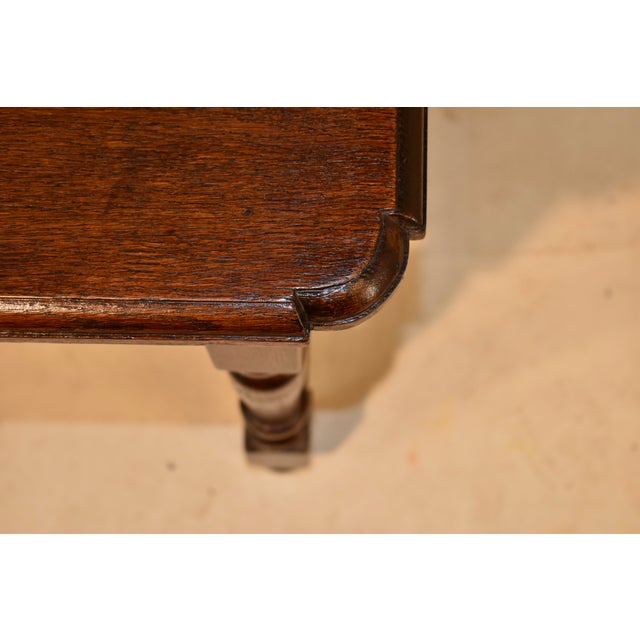 19th Century English Oak Stool For Sale - Image 10 of 10