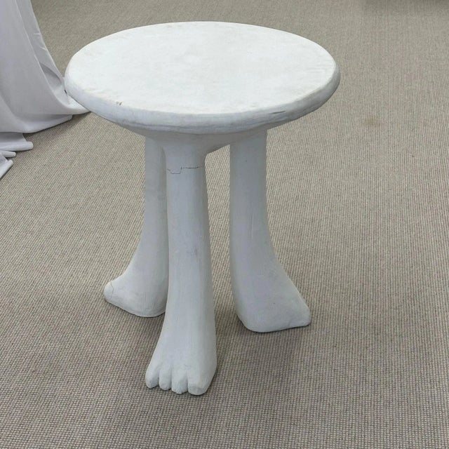 Vintage Mid-Century Modern John Dickinson Africa Side / End Table A painted plaster occasional table designed by John...