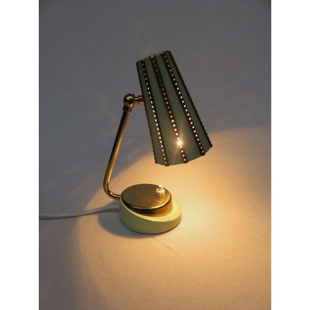 Chartreuse Vintage Bedside Lamps, 1950s, Set of 2 For Sale - Image 8 of 16