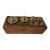 19th Century Antique French Brass Scale Weight Set With Original Wood Box For Sale