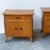 Wood Mid-Century Bedside Cabinets with Compass Legs, 1950s, Set of 2 For Sale - Image 7 of 13
