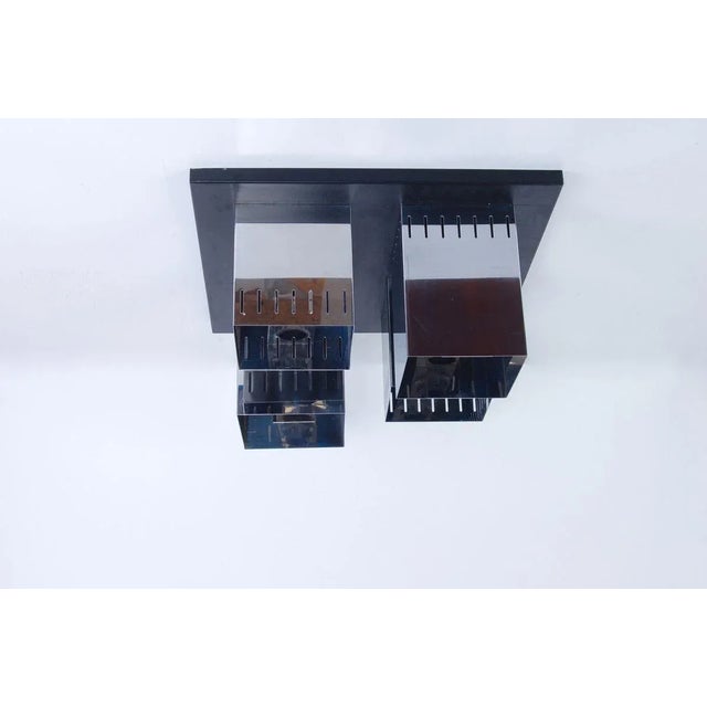 Steel Ceiling Lamp in the Style of Poliarte, 1970s For Sale - Image 6 of 18