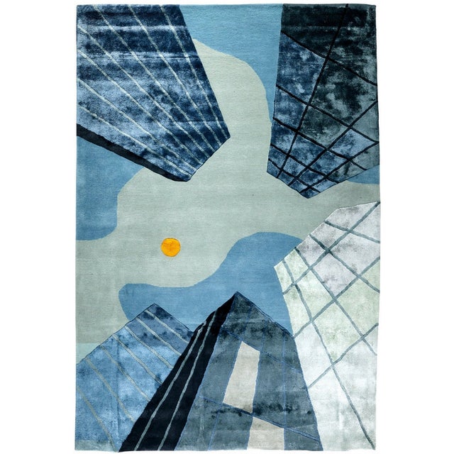 Hand-Tufted Wool and Viscose Rug by Murano Shutters For Sale