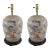 Chinese 20th Century Pastel Porcelain Jar Table Lamp
