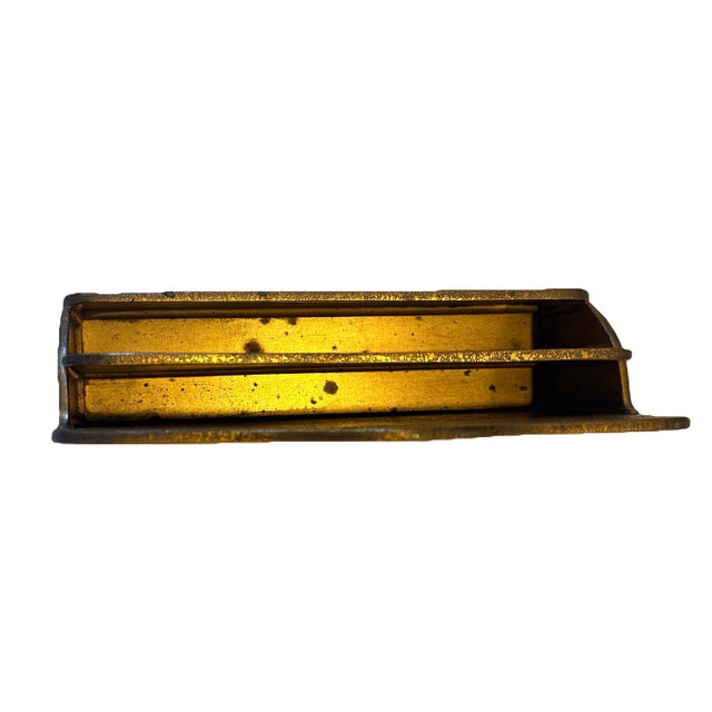 Early 1900s Tiffany Studios New York Gilt Bronze Letter Holder For Sale - Image 11 of 12