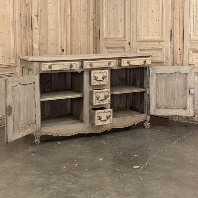 19th Century Country French Stripped Buffet With Original Hardware For Sale - Image 13 of 18