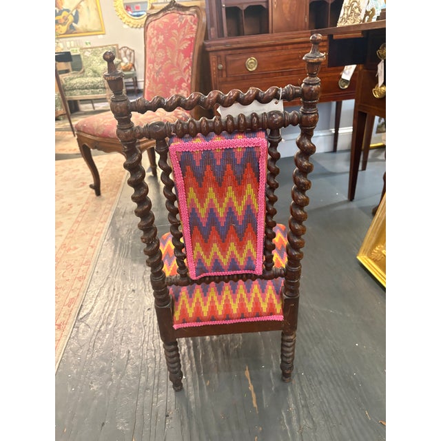 Victorian Antique Child's Chair For Sale - Image 3 of 6