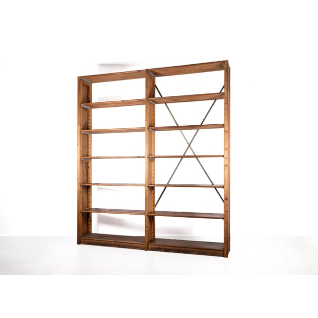 Large Modular Pine Wall Unit, 1920s For Sale - Image 9 of 18