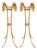1960 Italian Florentine Gilt Metal Rope and Tassel Plant Stands - A Pair For Sale