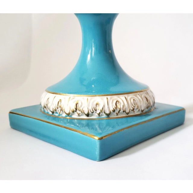 Large Urn Lided Vase by R. Capodimonte Signed For Sale - Image 11 of 12