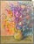 Uldis Krauze, Flowers in a Vase, 2020, Oil Painting on Board, in Very Good conditions. Designed from 2000 This piece has...
