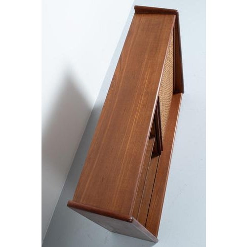 Danish Wall Cabinet in Teak For Sale - Image 10 of 11