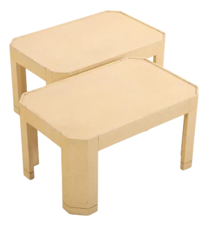 Pair of 1970s End Tables in the Style of Karl Springer
