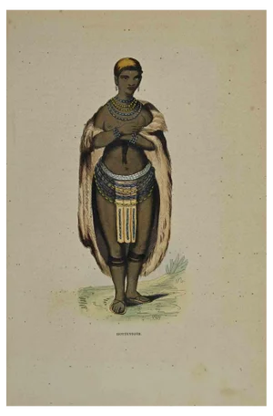 Auguste Wahlen, Hottentote, Lithograph, 1844