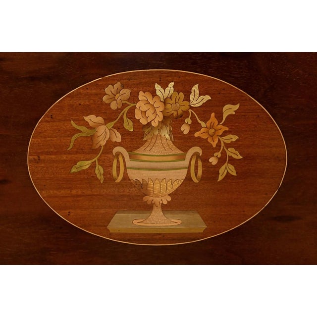 Small Early 20th Century Louis XVI Marquetry Parlor Cabinet, 1890s For Sale - Image 11 of 18