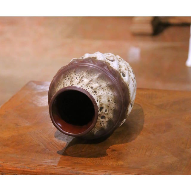 Mid 20th Century Mid-Century German Studio Pottery Ceramic Vase by Töpferei Ceramano For Sale - Image 5 of 7