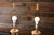 Brown 1950s Heywood-Wakefield Bamboo Style Table Lamps | Pair of Mid Century Modern Wood Lamps For Sale - Image 8 of 18