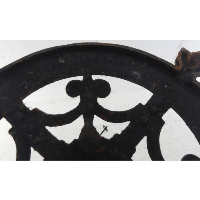 Black Late 19th Century Victorian Wrought Iron Plant Stand With Rings For Sale - Image 8 of 11