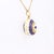 Blue Vintage 14k Gold and Blue & White Enamel Figural Russian Style Egg Charm Pendant For Sale - Image 8 of 12