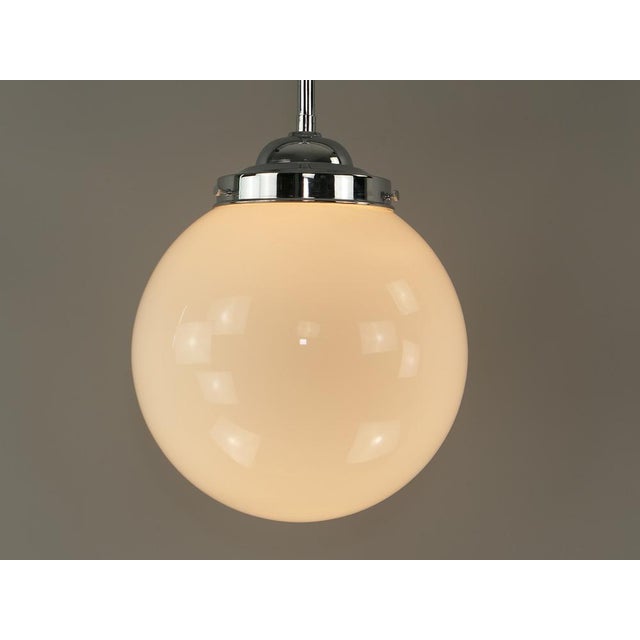 Metal Large Bauhaus Globe Pendant, Germany, 1920s For Sale - Image 7 of 10
