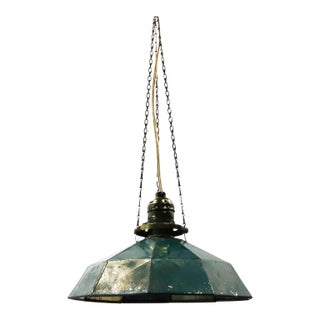 Early 20th Century Industrial Pendant Lamp totally handmade For Sale