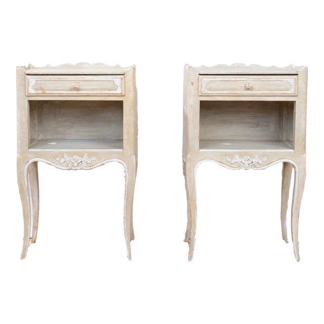Pair of 19th Century Painted French Side Tables For Sale