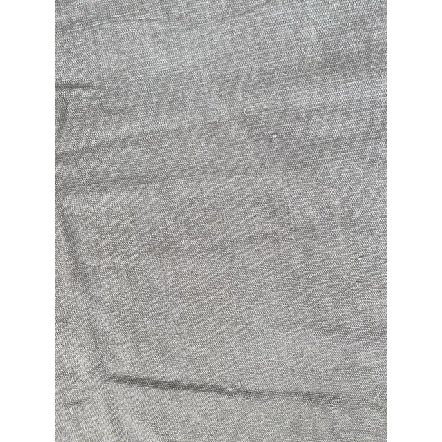 1980s Vintage Indian Modern Khaki Color Flat Rug For Sale - Image 5 of 12