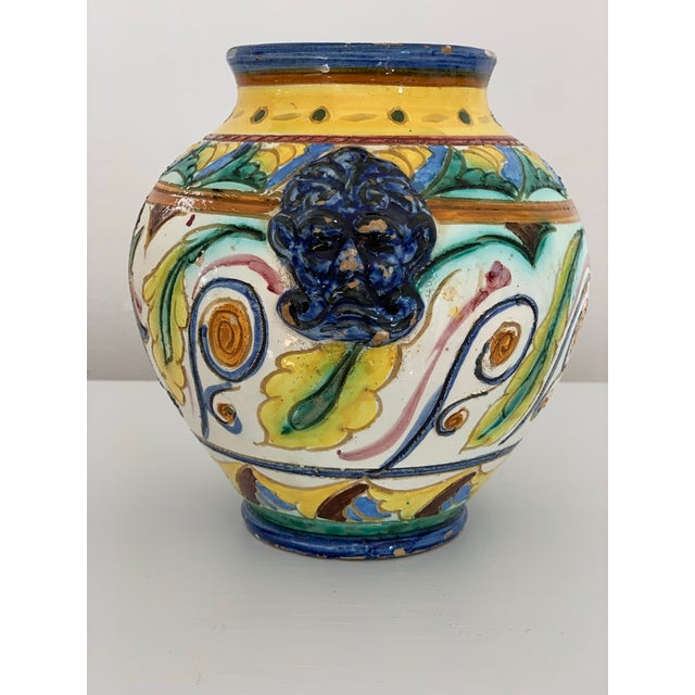 Italian Majolica Vase with Heraldic Bird Motif – Hand-Painted, Vibrant Glaze Add a bold splash of Old World charm to your...